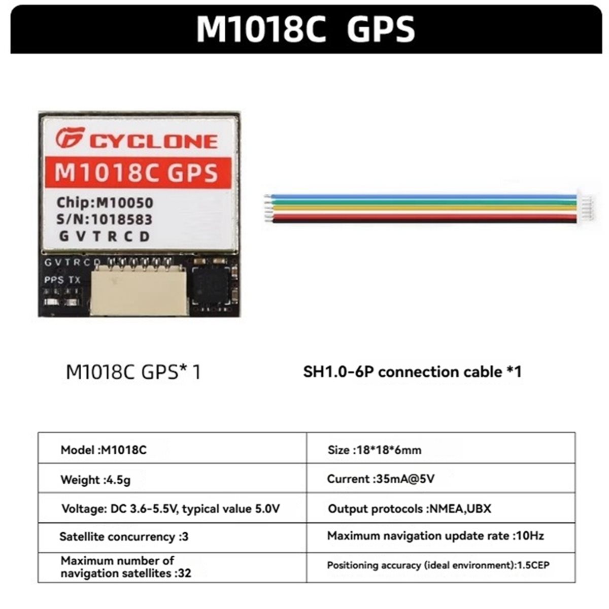Drone Compass - AAAE M1018C M10 GPS モジュール統合コンパス NMEA