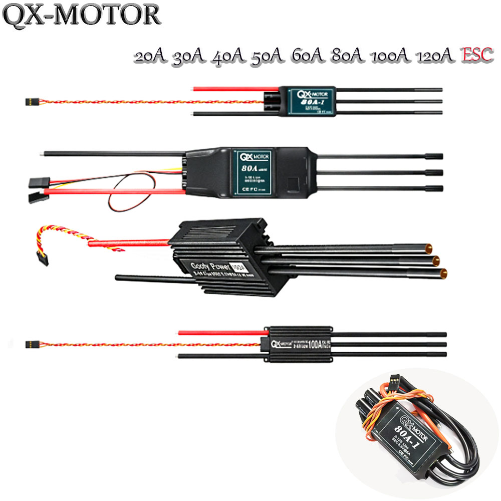 Drone Battery - 20A-120A ブラシレス ESC スピードコントローラー QX-MOTOR EDF