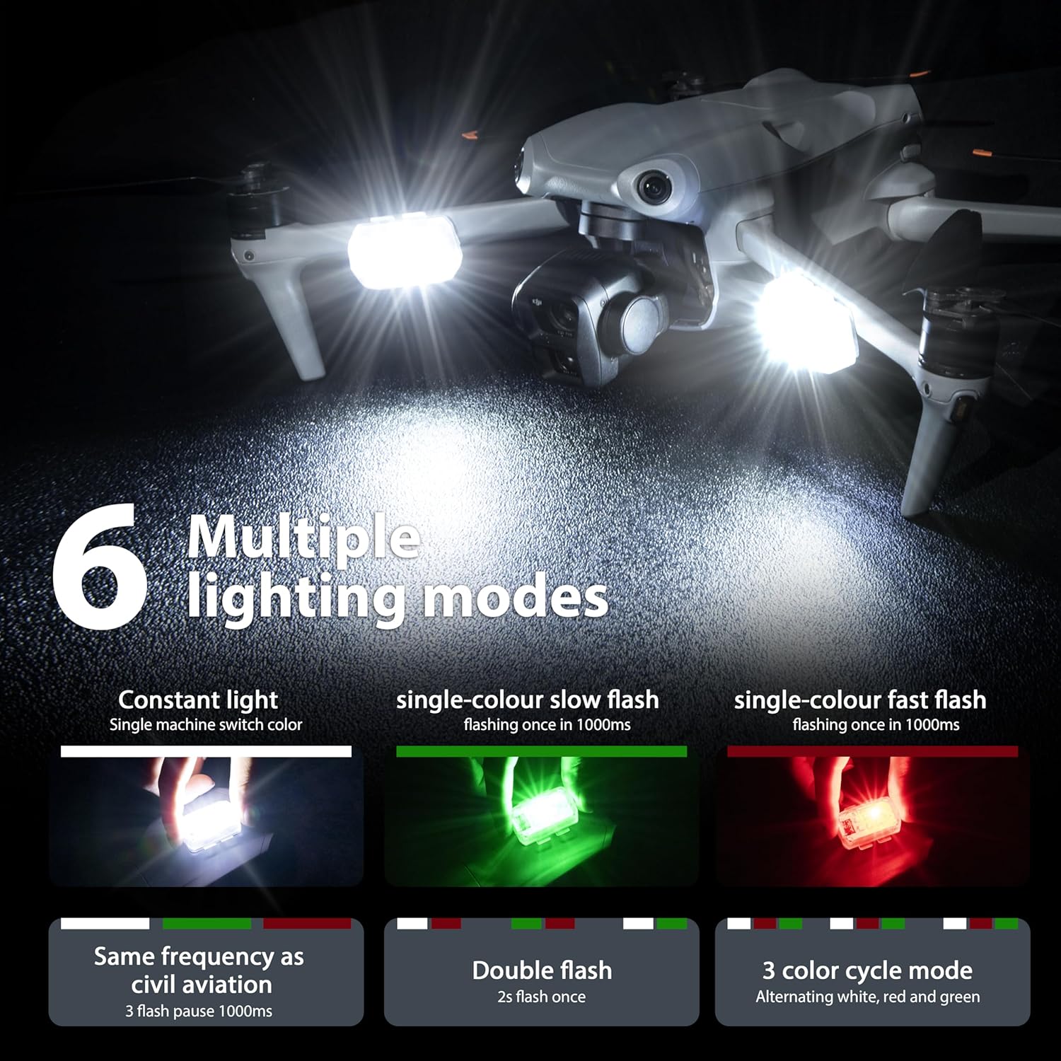 STARTRC ドローン ストロボライト 衝突防止ライト 充 - Drone Led Light のレビューと価格
