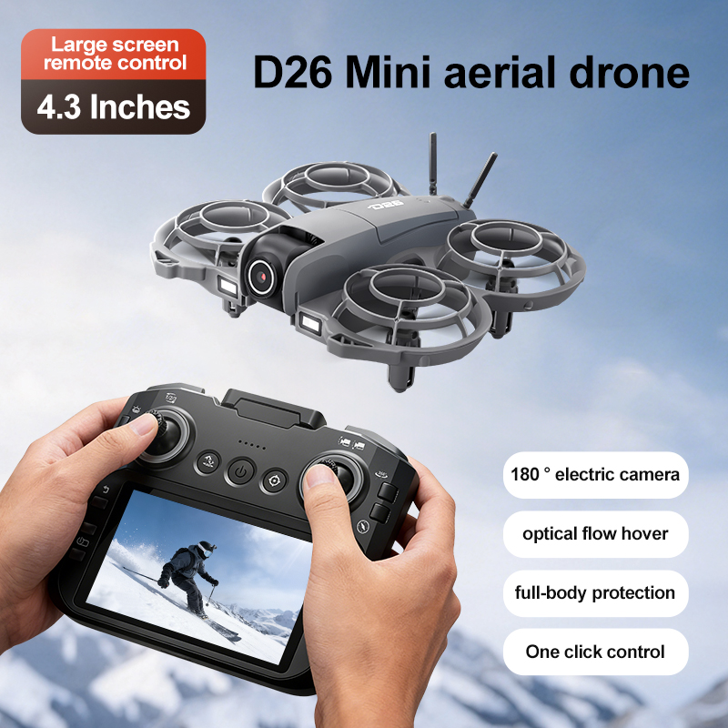 D26 ドローン 4K 空撮HD 180 °   カメラ付き - Drone Gimbal のレビューと価格